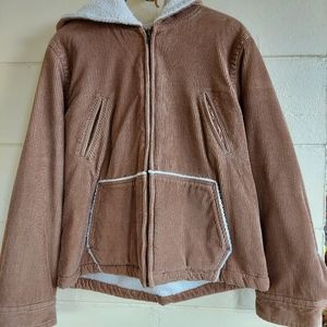 Vintage Y2K J. Crew Brown/Tan Corduroy Jacket